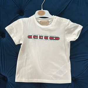 Gucci Kids White Logo T-Shirt